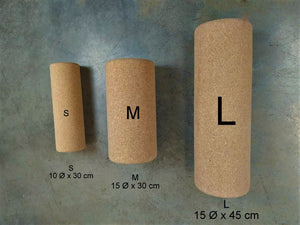 Yoga Cork Roller - Small 10x10x30 centimeters - Medium 15x15x30 Centimenters - Large 15x15x45 Centimenters